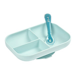 Set repas silicone compartimenté Blue