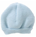 Bonnet maille bleu pascal naissance