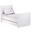 Chambre Lit 140x70 commode armoire LOFT Blanc SAUTHON - 5