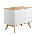 Commode Nature Baby Blanc/Bois VOX