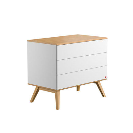 Commode Nature Baby Blanc/Bois VOX