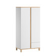 Armoire 2 portes ALTITUDE Blanc/Bois VOX