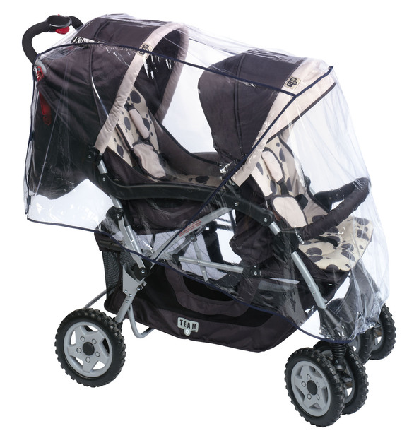 Habillage de pluie pour poussette double BEBE9 REFERENCE