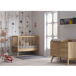 Chambre DUO NAUTIS lit 60x120 commode bois