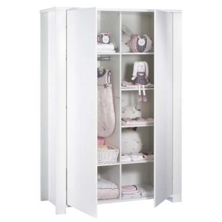 Armoire 2 portes LOFT Blanc SAUTHON - 3