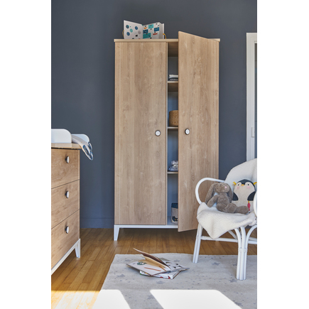 Chambre TRIO Lit 70x140 Armoire 2P Commode Marcel GALIPETTE - 4