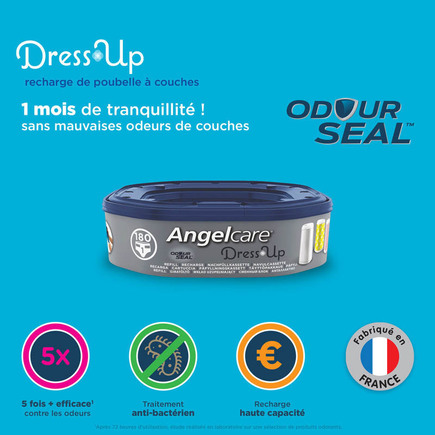 Lot de 3 recharges octogonales poubelle Dress Up ANGELCARE - 2