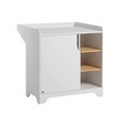 Chambre TRIO Lit 60x120 Commode Armoire LEAF Blanc/Bois VOX - 4