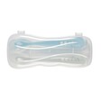 Lot de 2 cuillères 1er âge silicone avec boîte de transport Bleu BEABA - 5