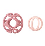 Set de 2 balles en silicone Vieux Rose/ Rose Clair Lapidou