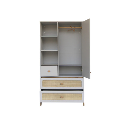 Chambre TRIO Lit 70x140 Commode Armoire MARELIA Lune THEO - 6