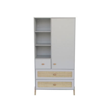 Chambre TRIO Lit 70x140 Commode Armoire MARELIA Lune THEO - 18