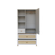 Chambre TRIO Lit 60x120 Commode Armoire MARELIA Lune THEO - 16