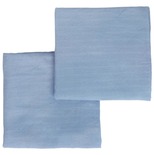 Lot de 2 langes unis GAIA bleu 70x70cm