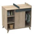 Chambre DUO Lit 60x120 Commode NOVA Gris volcan SAUTHON - 2