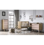 Façades de tiroirs bois/rose pour commode Vox