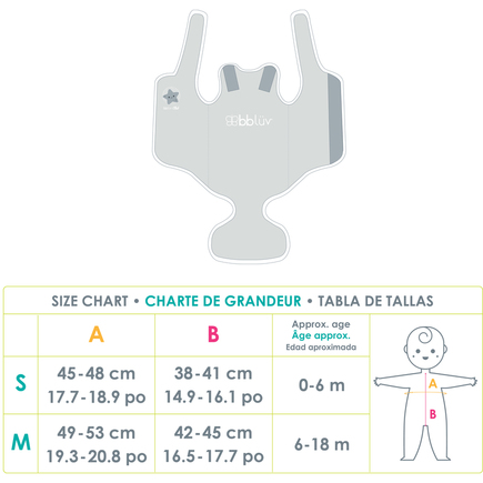 Wraäp Combinaison en néoprène pour bébé Grey Medium (6-18 mois) BBLÜV - 3