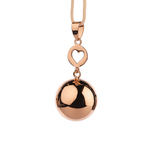 Bijou de grossesse Bola Or Rose pendant Coeur