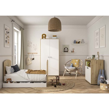 Chambre TRIO Lit 70 x 140 + Commode + Armoire Arthur GALIPETTE - 4