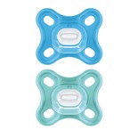 Lot de 2 sucettes Comfort Bleu 0+ mois silicone