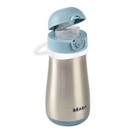 Gourde inox 350 ml + anse - Windy Blue BEABA