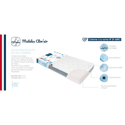 Matelas Clim Air 70x140 cm CANDIDE - 14