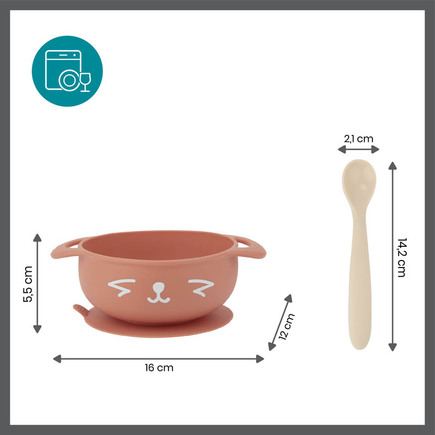 Coffret repas 15-24 mois 2 pièces TAST'ISY renard terracotta BABYMOOV - 4