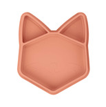 Assiette silicone compartimentée ISY PLATE renard terracotta