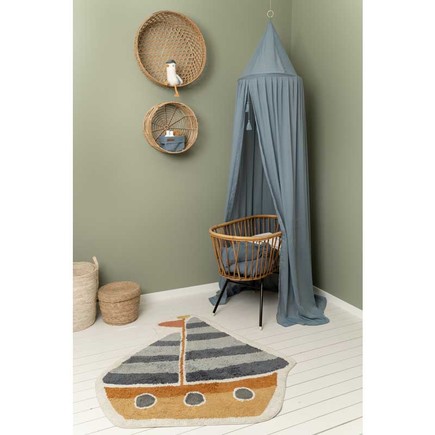 Tapis Bateau 105x120cm Sailors Bay Blue LITTLE DUTCH - 3