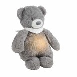 Sleepy veilleuse peluche ours Gris