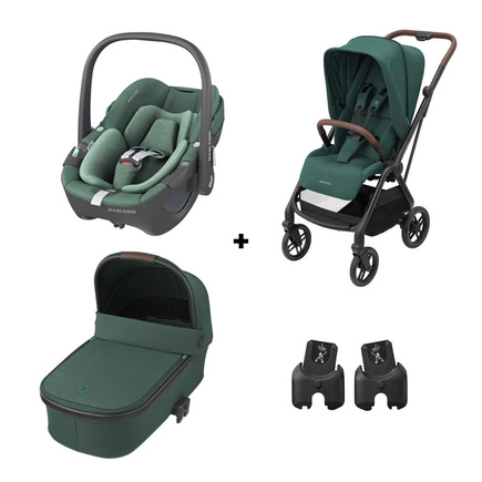 Poussette TRIO Leona 2 Pebble 360 Oria Green MAXI COSI