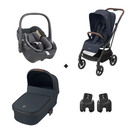 Poussette TRIO Leona 2 Pebble 360 Oria Graphite MAXI COSI