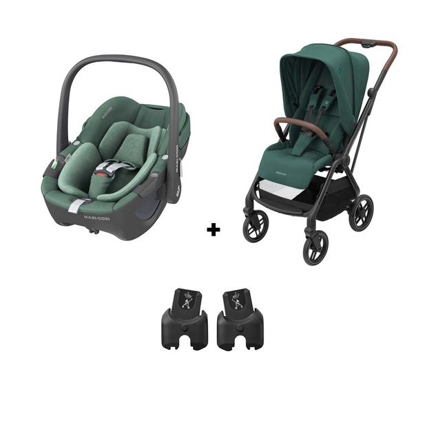 Poussette DUO Leona 2 Pebble 360 Green MAXI COSI