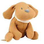 Charlie Peluche chien jacquard caramel