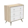 Commode 3 tiroirs ACCESS Blanc Bois SAUTHON