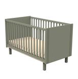 Lit bébé 70x140 ELEONORE Kaki