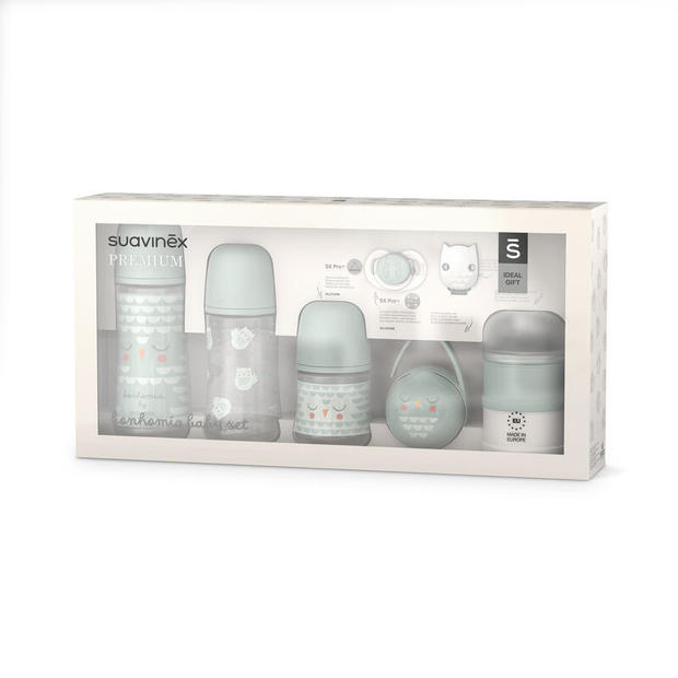 Coffret Cadeau De Naissance Vert SUAVINEX