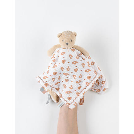 Doudou jour nuit veloudoux Beige Babou & Kendi NOUKIE 'S - 3