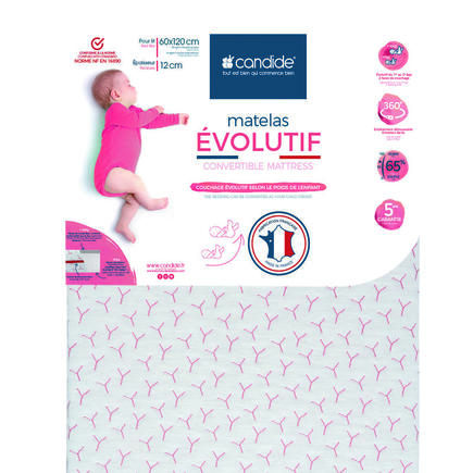 Matelas évolutif déhoussable 60x120 cm Candide CANDIDE - 4