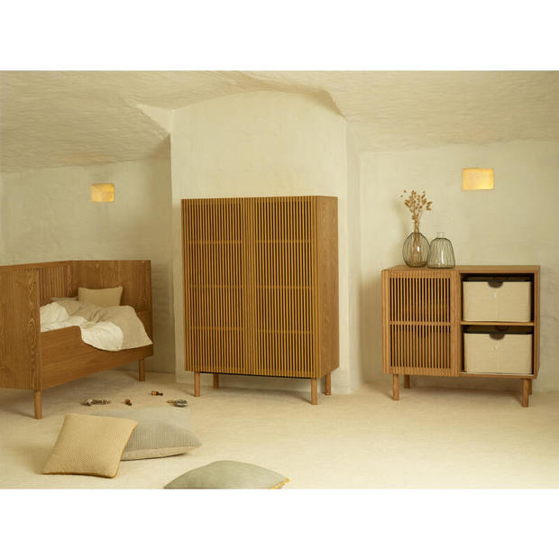 Chambre TRIO Lit 70x140 Commode Armoire HAI NO KI QUAX