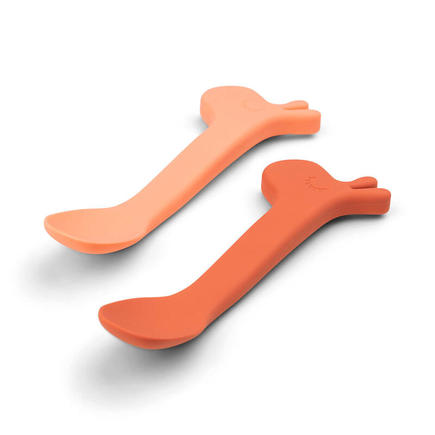 Lot de 2 Cuillères Silicone LALEE Papaye DONE BY DEER