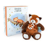 Doudou Panda Roux avec bébé UNICEF 25 cm