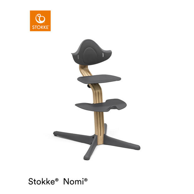 Chaise Nomi® Oak Anthracite STOKKE