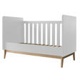 Lit bébé 140x70 transformable en banquette Pure White PERICLES - 2