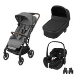 Poussette TRIO Soho Select Grey + Cosi Pebble 360 Pro 2 + Nacelle Oria Essential Black 