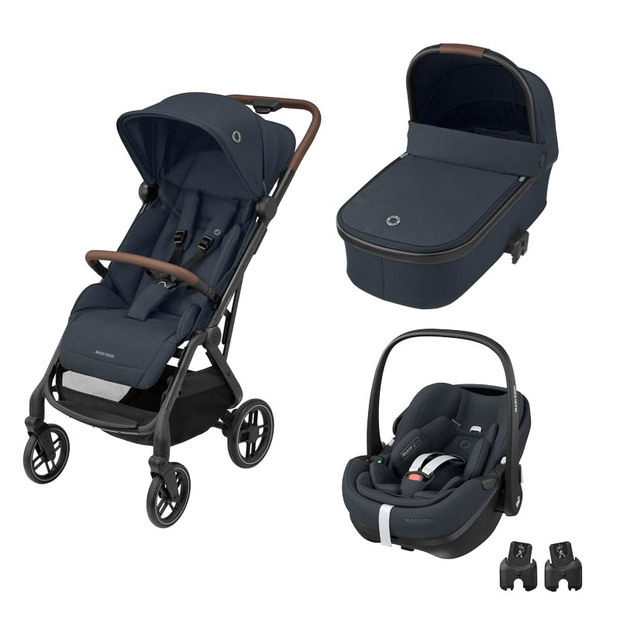 Poussette TRIO Soho + Cosi Pebble 360 Pro 2 + Nacelle Oria Essential Graphite  MAXI COSI