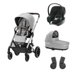 Poussette TRIO Balios S Lux SLV Nacelle Cot S Lux Lava grey ATON B2 Volcano Black