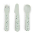 Foodie Couverts Set de 3 Happy Dots Vert DONE BY DEER