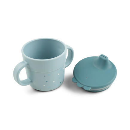 Foodie Tasse d'Apprentissage Happy Dots Bleu DONE BY DEER - 5