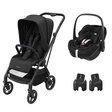 Poussette DUO Leona 2 Pebble 360 PRO 2 Black MAXI COSI